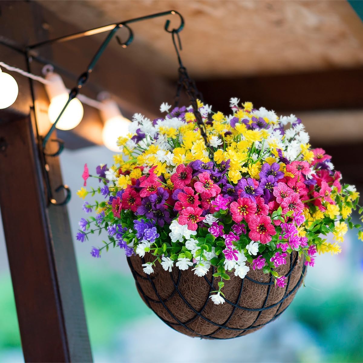 🌺UV-resistent färgglad konstgjord blomma💖