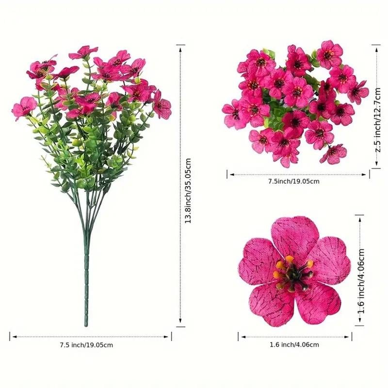 🌺UV-resistent färgglad konstgjord blomma💖