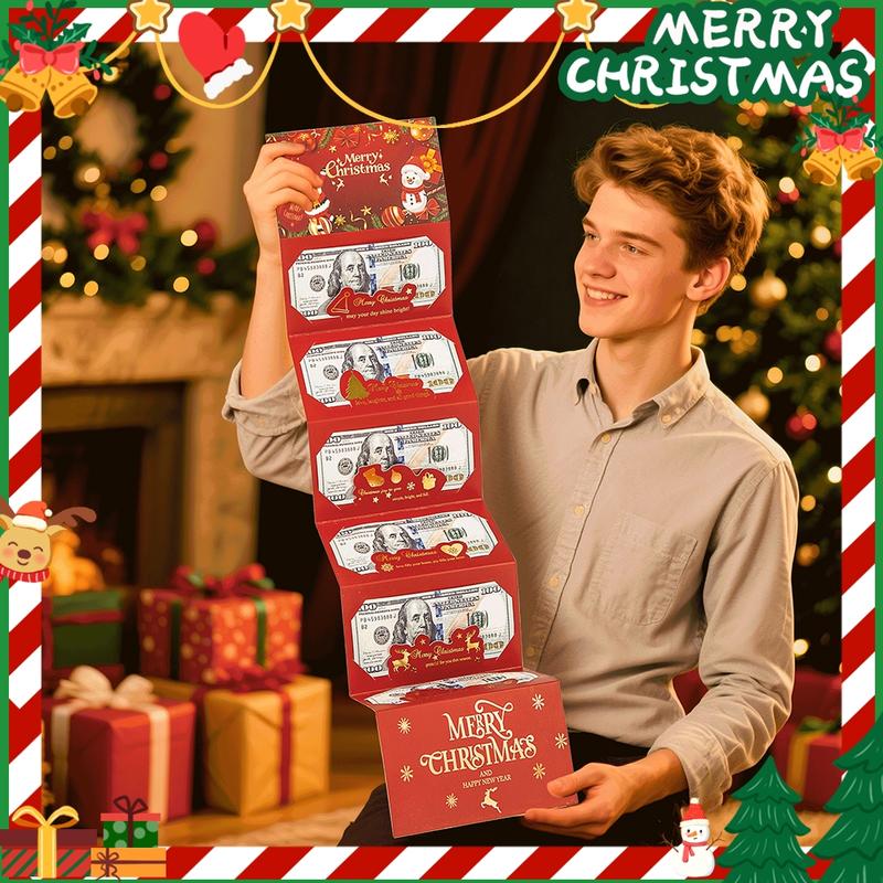 🎄 Julkuvert med kontanter och pengaklipp