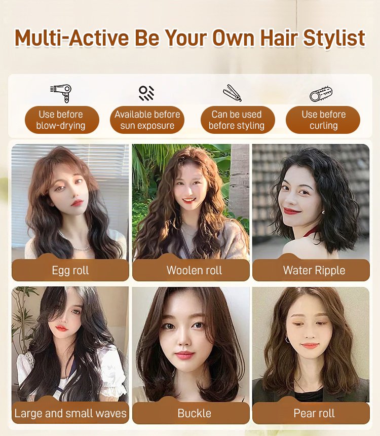 🔥Långvarig styling Marockansk volym Återfuktande Elasticitet