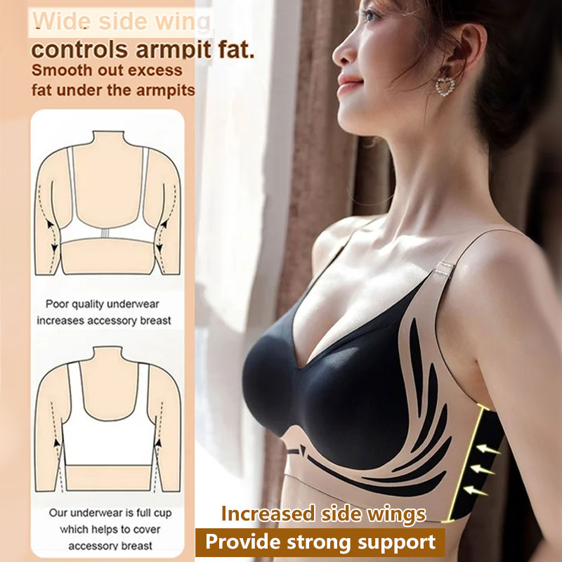 🌸Lyftande Anti-Sagging Trådlöst Push-up Bh🌸(🌸Lifting Anti-Sagging Wireless Push-up Bra🌸)