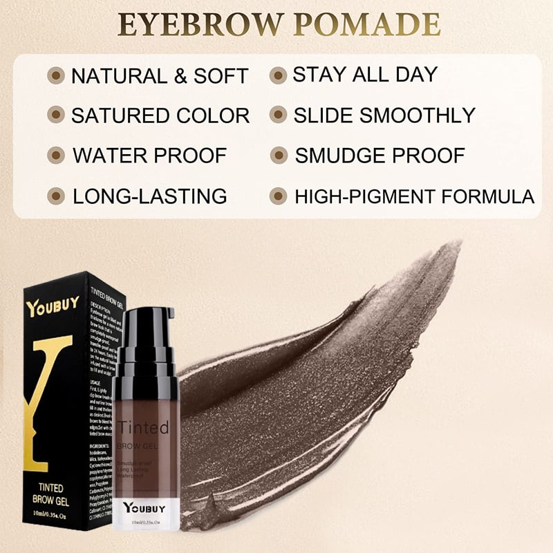 Långvarig Vattenfast Färgad Ögonbrynsgel/Long-lasting waterproof tinted eyebrow gel