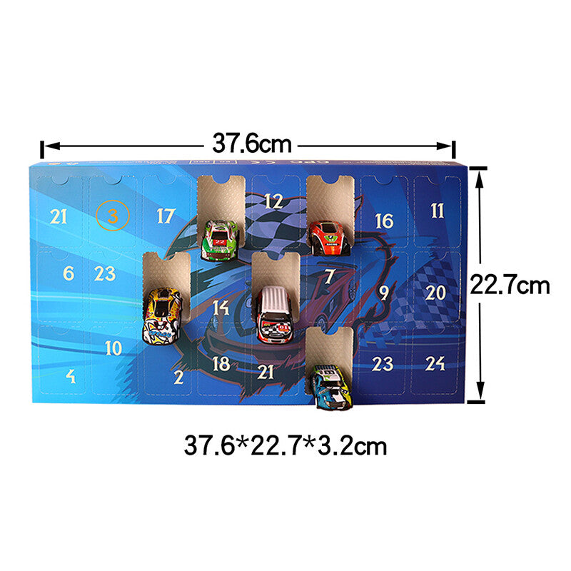 🎄📅24-dagars nedräkningsadventskalender för racingjul 2025 – nedräkning med racerbilar för barn🎁